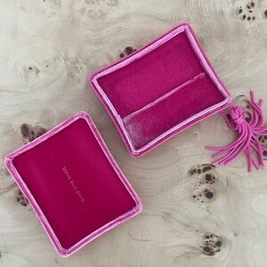 Sophie Bille Brahe Pink Velvet Jewelry Box